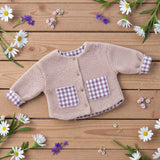 Giacchina primaverile teddy rosa antico