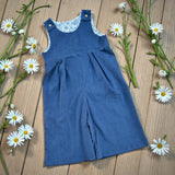 Jumpsuit velluto a costine indigo