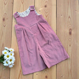 Jumpsuit velluto a costine rosa antico