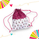 Sacca Zaino Apette rosa