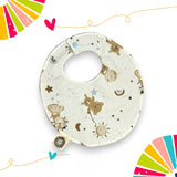 Bavaglino Baby animals azzurro