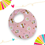 Bavaglino Animals baby Rosa