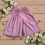 Pantagonna in velluto a costine rosa antico