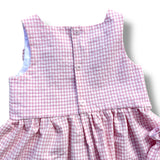 Vestitino e coulotte vichy rosa
