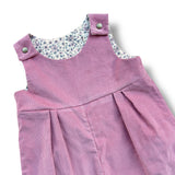 Jumpsuit velluto a costine rosa antico