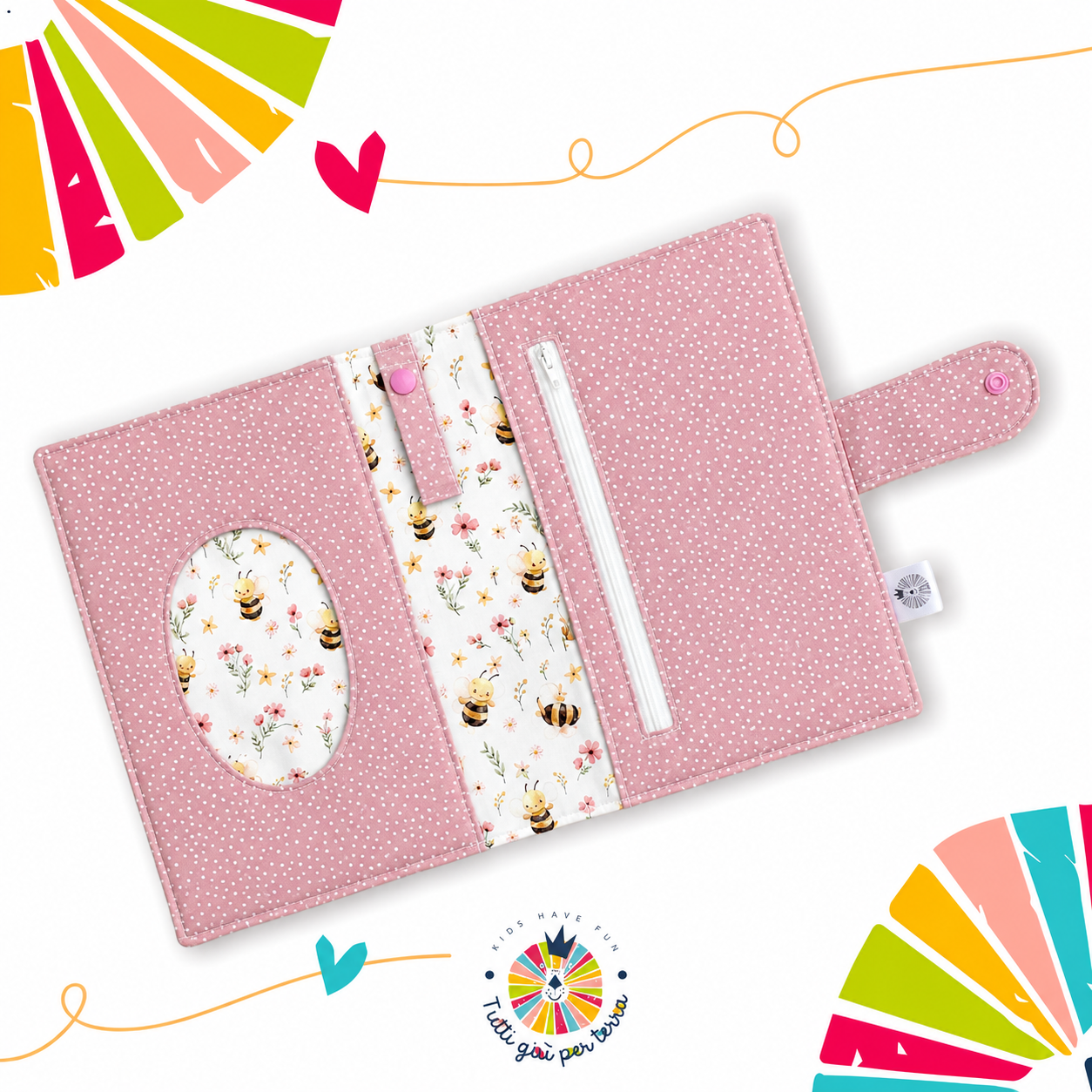 Porta Cambio Apette e rosa
