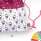 Sacca Zaino Apette rosa