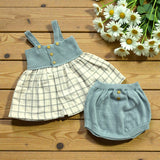 Vestitino e coulotte in 100% cotone organico