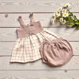 Vestitino e coulotte in 100% cotone organico