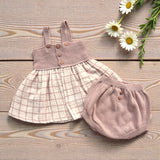 Vestitino e coulotte in 100% cotone organico