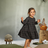 Vestitini balze Quadroni Grigio e rosa