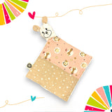 Doudou Baby animals rosa