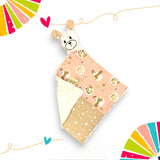 Doudou Baby animals rosa