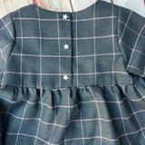 Vestitini balze Quadroni Grigio e rosa