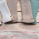 Leggins a coste  in maglia 100% cotone organico