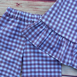 Completino Lady quadretti malva
