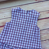 Completino Lady quadretti malva