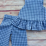 Completino Lady quadretti blu