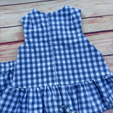 Completino Lady quadretti blu