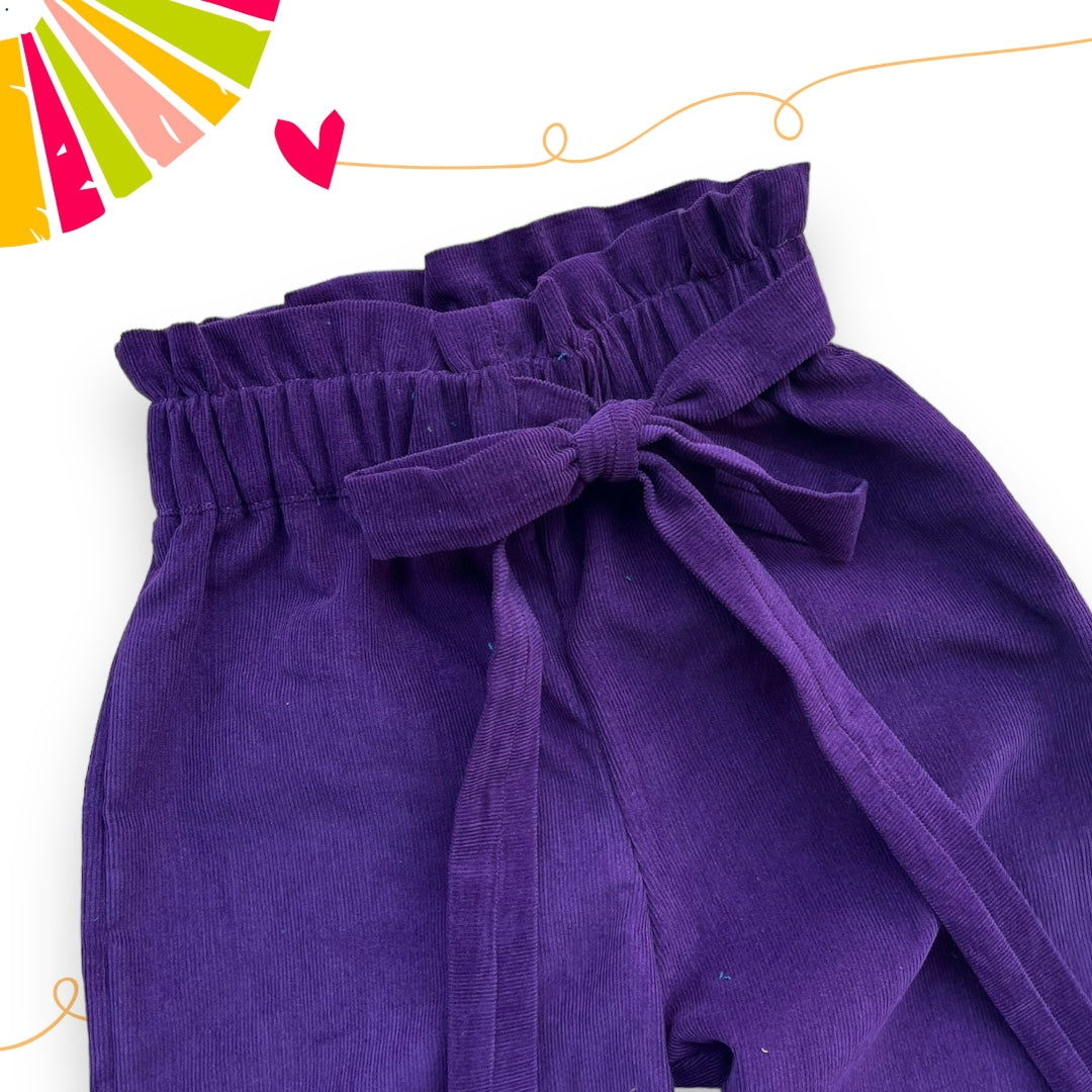 Pantalone caramella viola