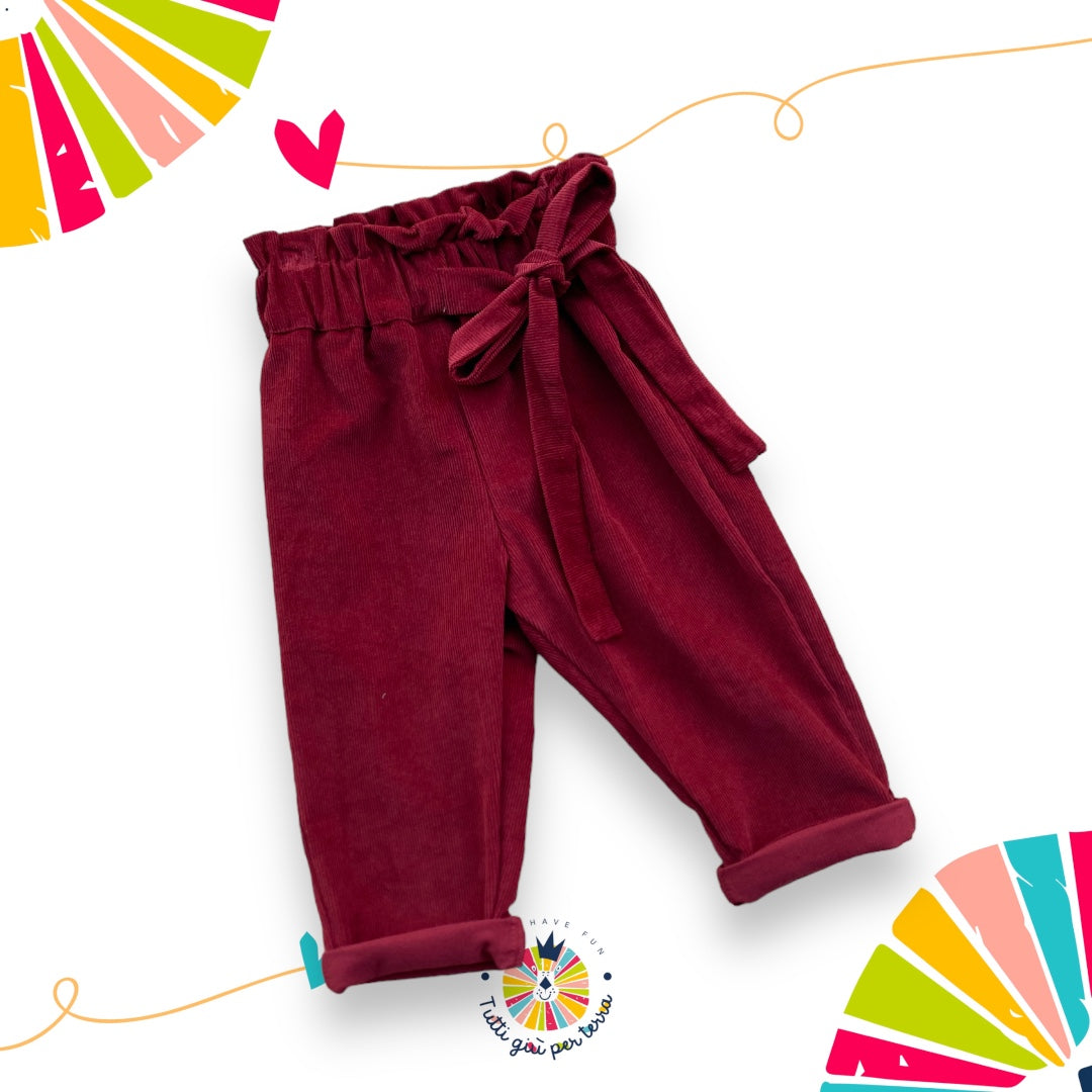 Pantalone caramella Bordeaux