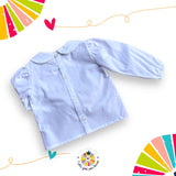 Camicia con colletto alla bebè Oxford Bianca