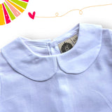 Camicia con colletto alla bebè Oxford Bianca