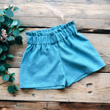 Shorts caramella azzurro acqua