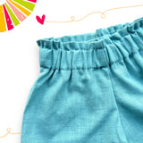 Shorts caramella azzurro acqua