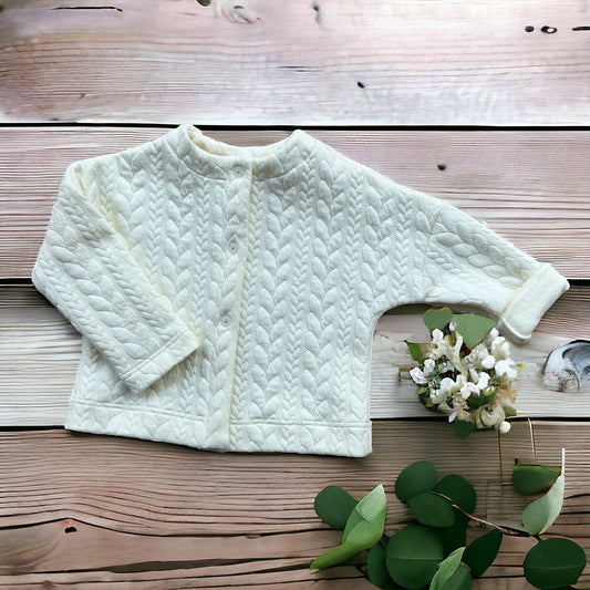 Cardigan Treccia Panna