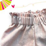 Shorts caramella giallo Rosa Salmone