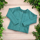 Cardigan Treccia Petrolio