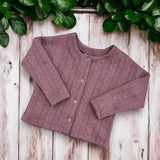 Cardigan Treccia Malva