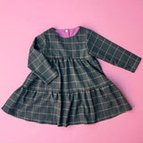 Vestitini balze Quadroni Grigio e rosa