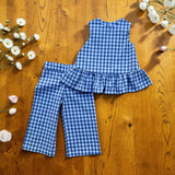 Completino Lady quadretti blu