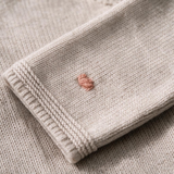 Completino Neonato in Maglia con Pois in Rilievo – 3 Pezzi Rosa
