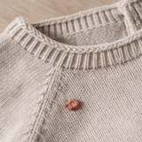 Completino Neonato in Maglia con Pois in Rilievo – 3 Pezzi Rosa