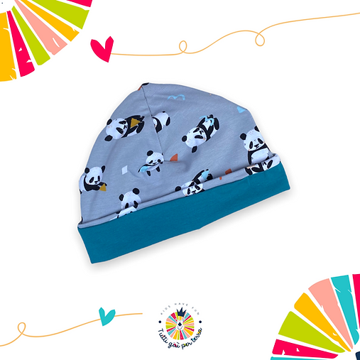 Cappellino Panda Grigi