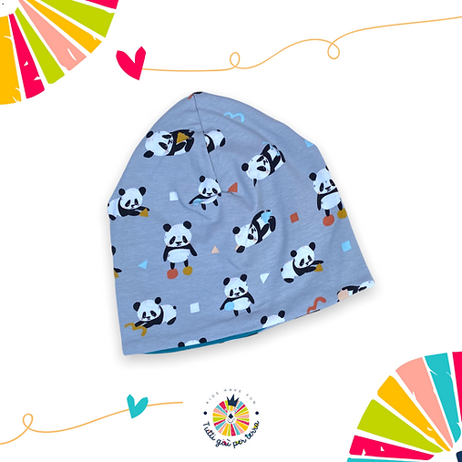 Cappellino Panda Grigi