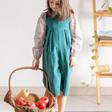 Jumpsuit velluto a costine petrolio