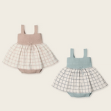 Vestitino e coulotte in 100% cotone organico